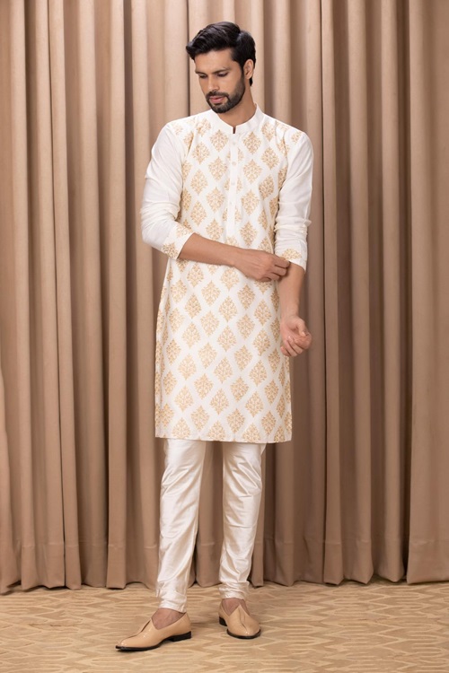 Men's Cotton Printed Kurta Pajama