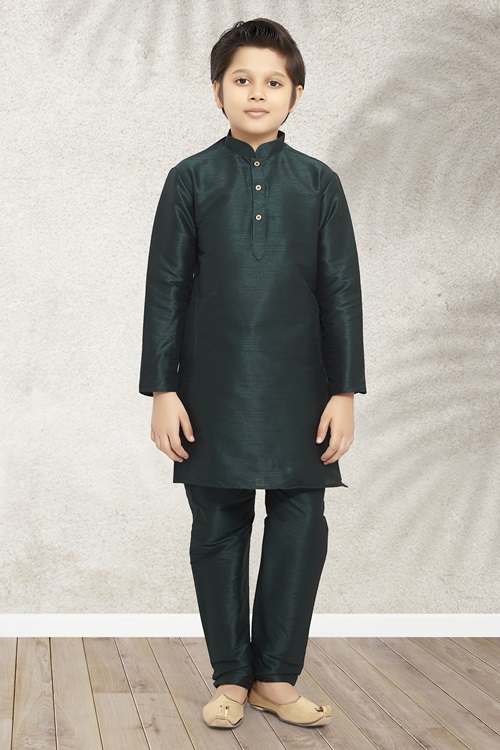 Kids Green Kurta Pajama