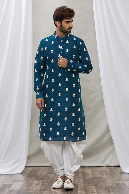 Men's Cotton Printed Dhoti Kurta