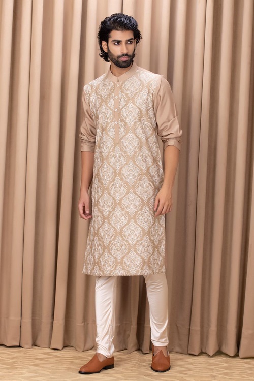 Men's Cotton Embroidered Kurta Pajama