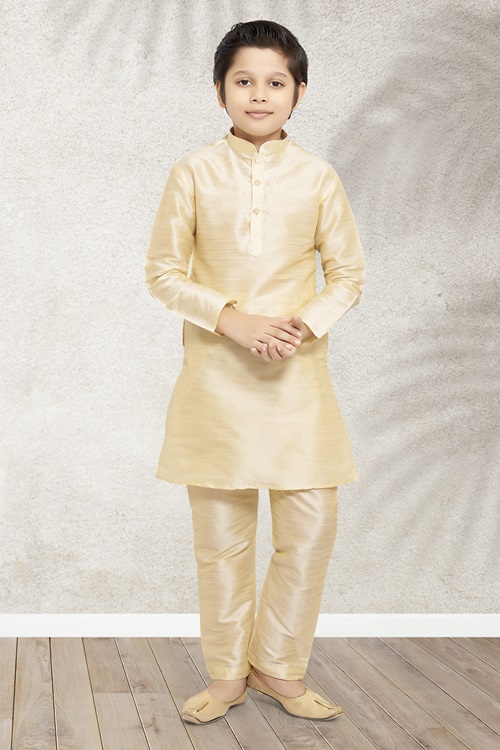 Kids Gold Kurta Pajama